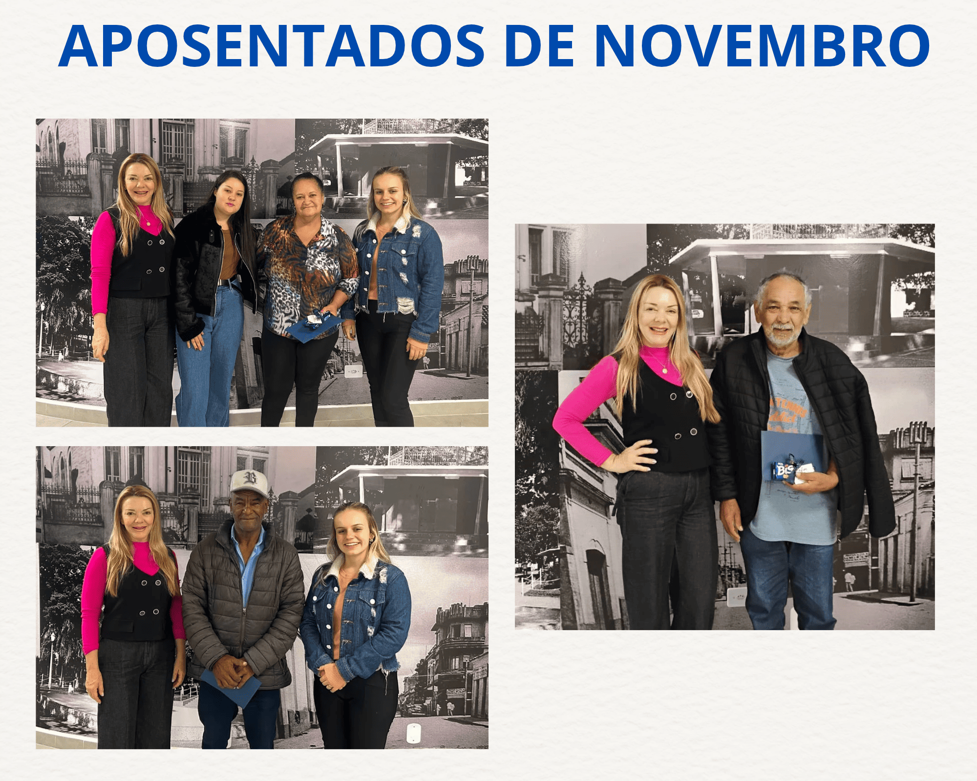 boas-vindas aos nossos queridos aposentados