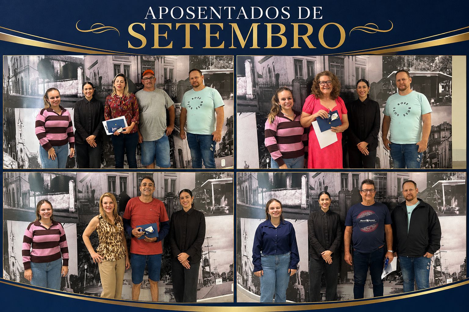 Setembro começou com novos aposentados