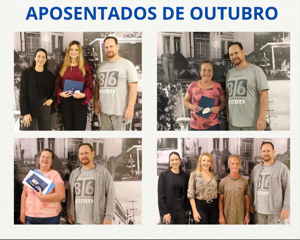 Outubro marca o início de uma nova etapa na vida de nossos aposentados